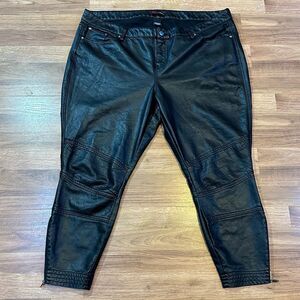 Torrid Rebel Wilson for Torrid Black Faux Leather Pants Black | Torrid Size 22
